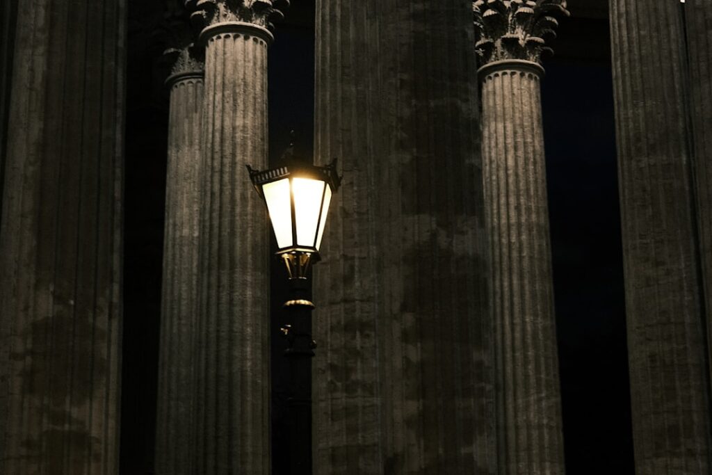 pantheon exterior twilight warm