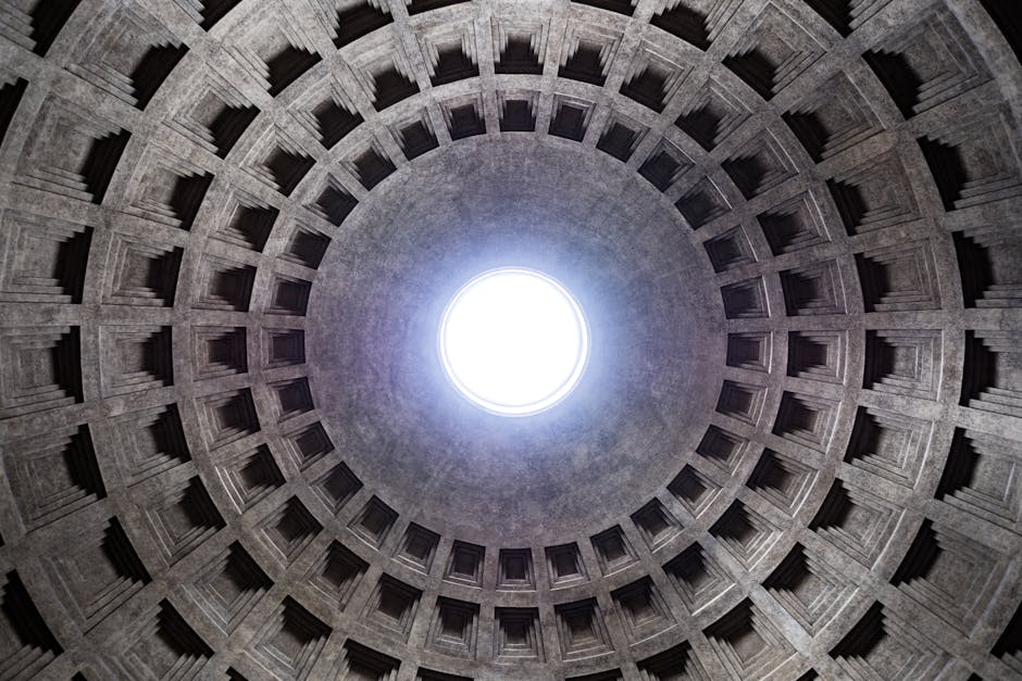 pantheon interior oculus light beam