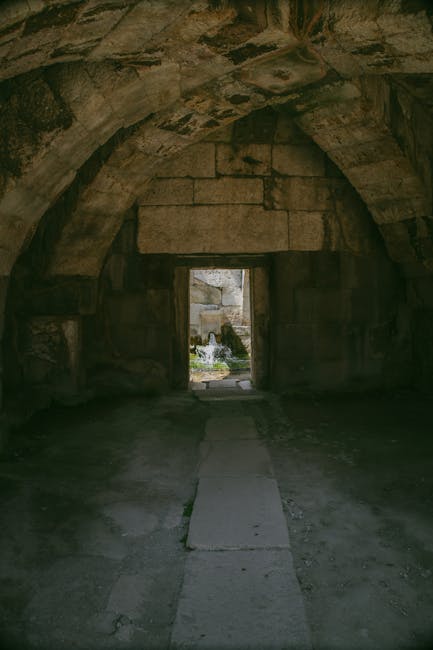 san clemente crypt candlelit stone