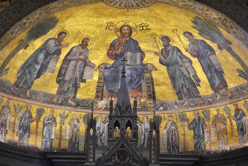 santa maria maggiore golden mosaic apse