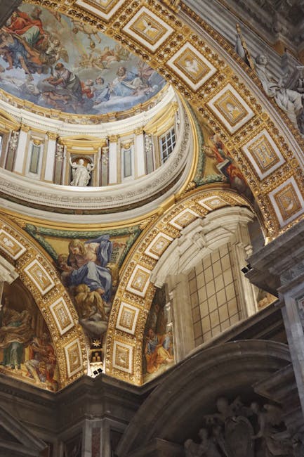 Histoire de la basilique Saint‑Pierre expliquée 5 st peters basilica dome interior spiral staircase