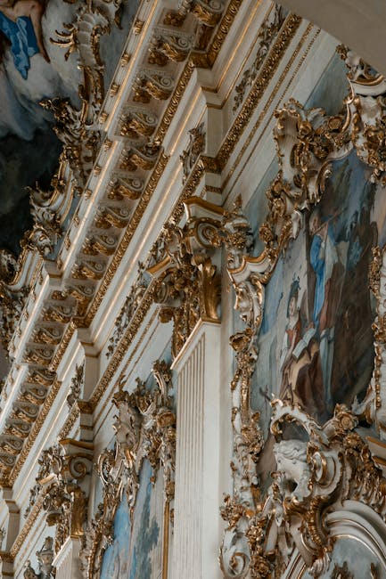 vatican baroque chapel gilded stucco detail