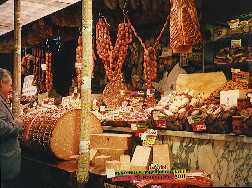 Les marchés alimentaires incontournables de Rome 8 mercato centrale rome cured meats display counter