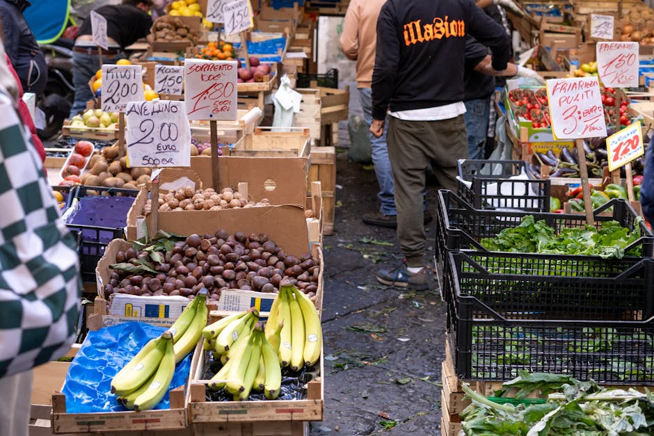 testaccio rome outdoor market fresh produce stalls