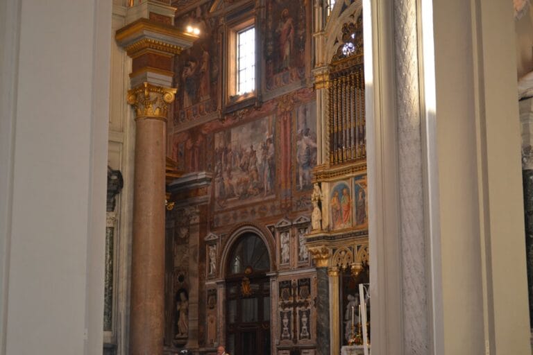 st peters basilica wooden confessional interior