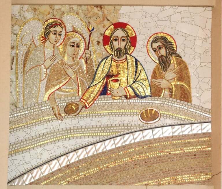 santa prassede byzantine mosaic gold detail
