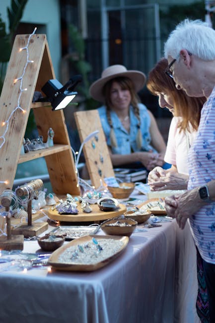 Monti artisan stalls with handmade jewelry